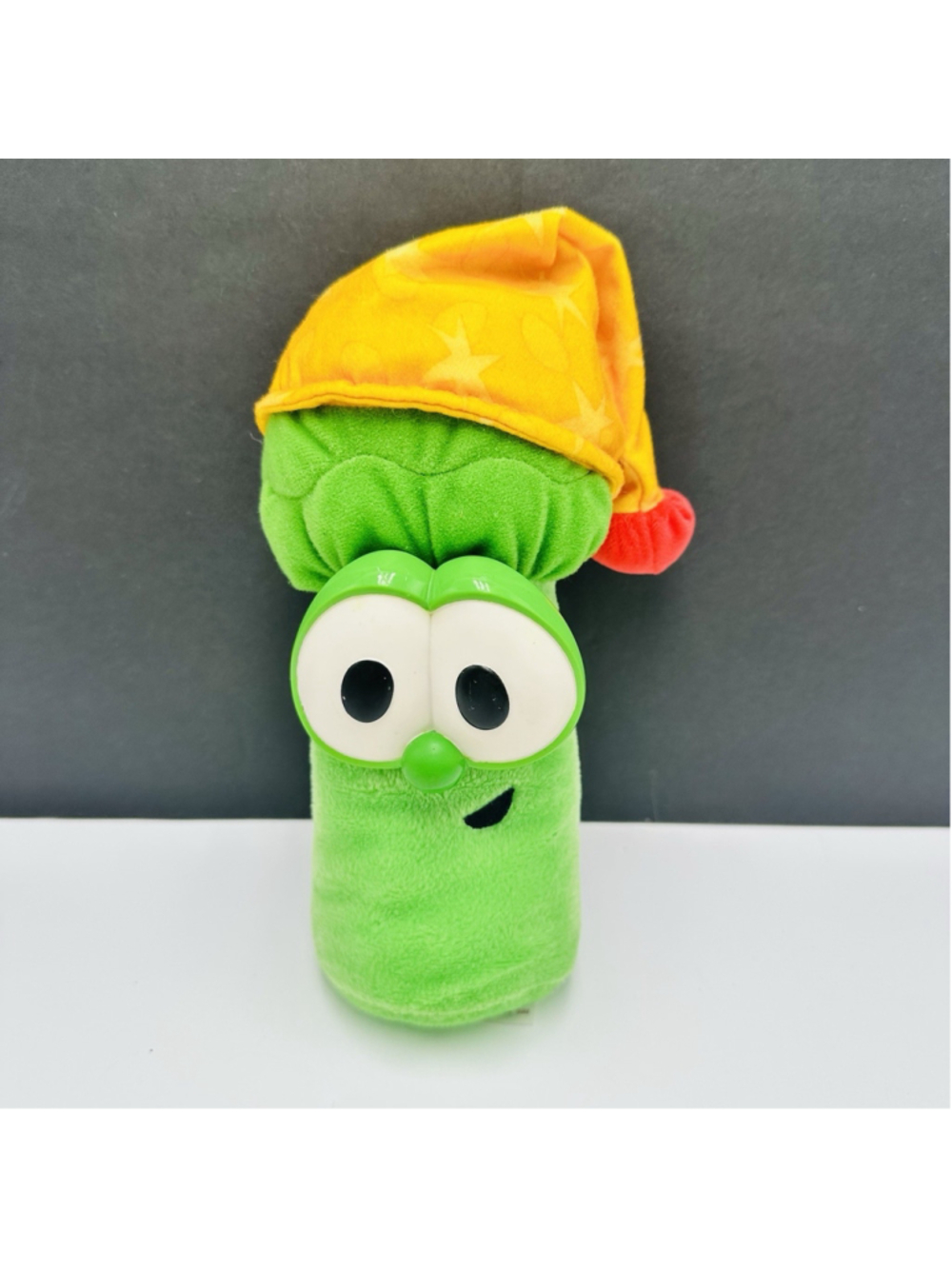 Fisher Price VeggieTales Junior Asparagus Plush Light Up Singing Bedtime TESTED